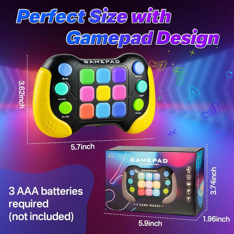 Light-Up Electric Fidget Toy for Kids Ages 8-13 - Birthday Gift