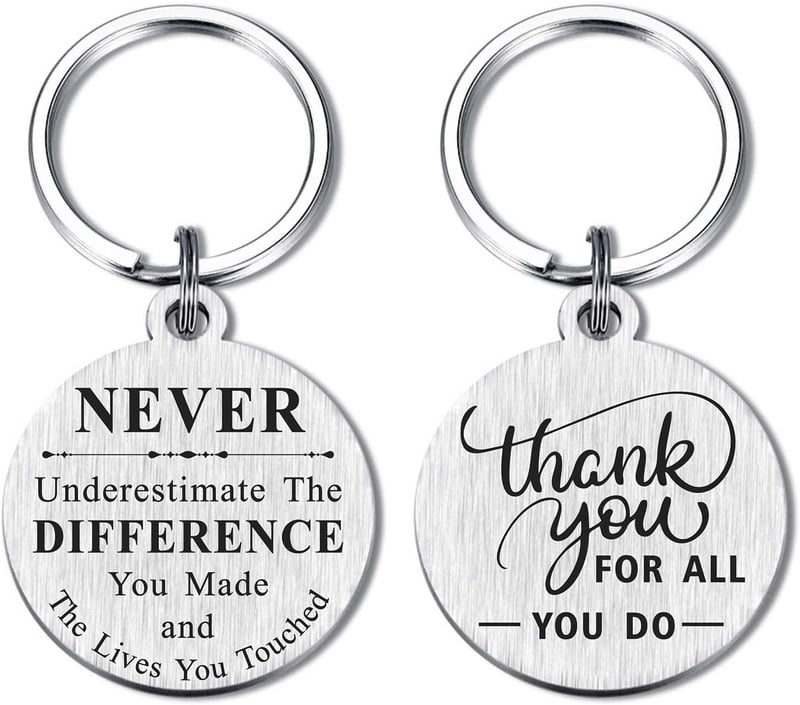 Teacher & Staff Appreciation Keychain Gift for Men & Women