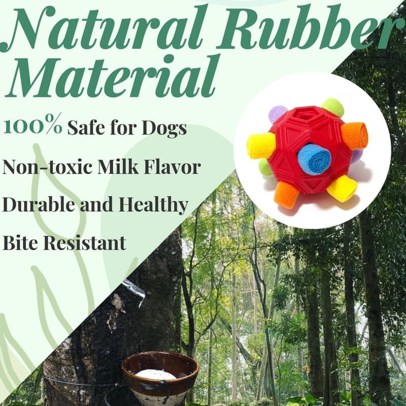 Interactive Snuffle Ball Toy for Dogs - Treat Dispenser Puzzle