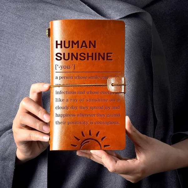 Appreciation Leather Journal Gift for Women and Men