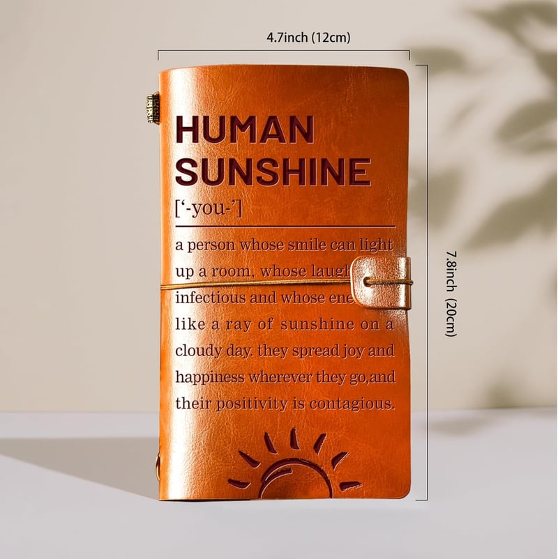 Appreciation Leather Journal Gift for Women and Men