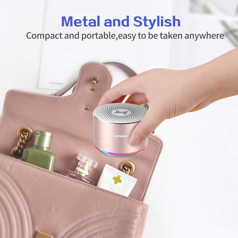 Portable Wireless Bluetooth Speaker with Lights - Gifts for Women