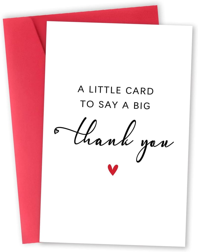 Thank You Card - Funny Appreciation Gift for Men and Women