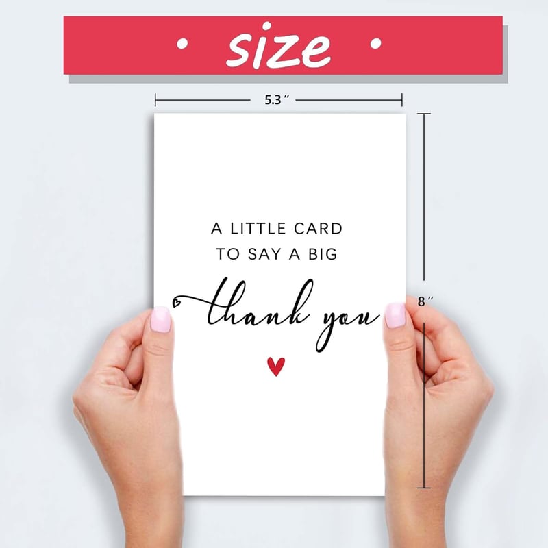 Thank You Card - Funny Appreciation Gift for Men and Women