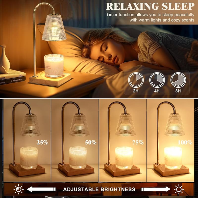 Birthday Gift Candle Warmer Lamp with Timer for Women