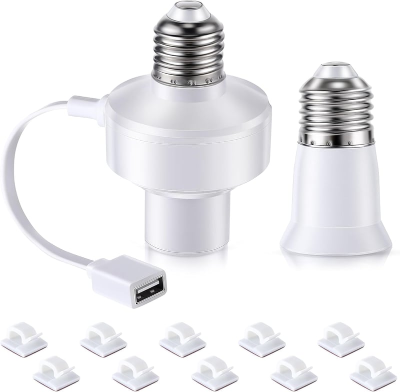USB Light Socket Adapter for Wyze Cameras and Smart Bulbs