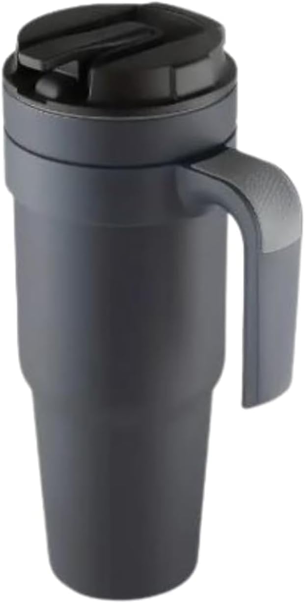 40 OZ Travel Coffee Mug with Handle - Grey
