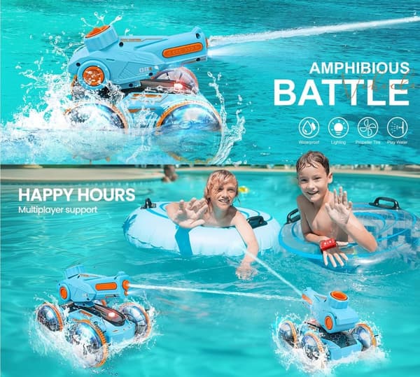 Waterproof 4WD Remote Control Car for Kids - Birthday Gift