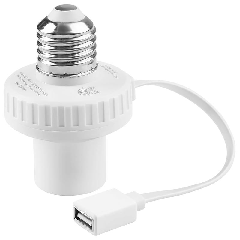 Wyze Cam E26 Socket USB Power Adapter for Security Cameras