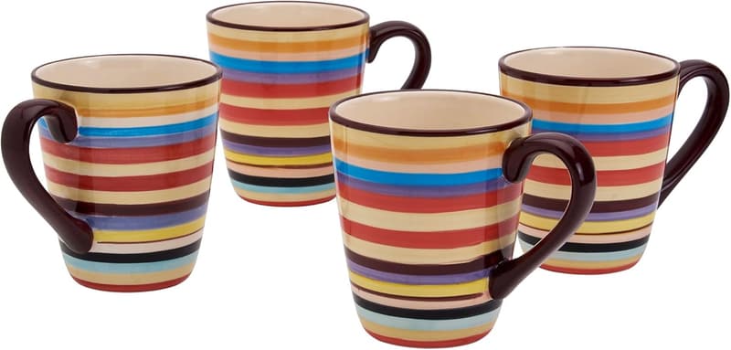 Sedona Mugs Set of 4 - 16 oz Ceramic Drinkware