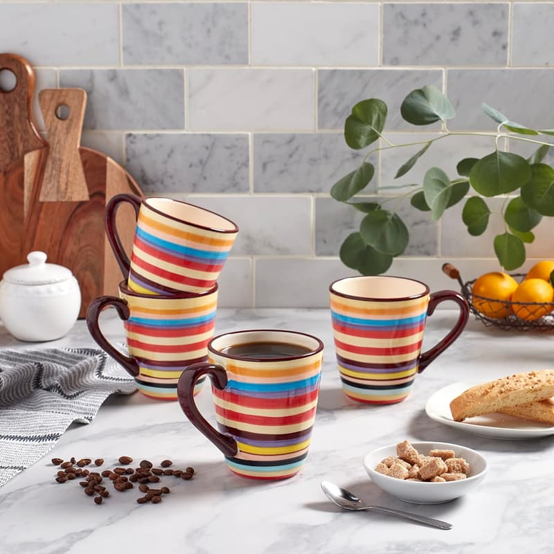 Sedona Mugs Set of 4 - 16 oz Ceramic Drinkware