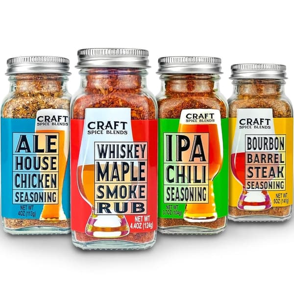 Father's Day Spice Blends Grilling Rubs 4-Pack Gift Set