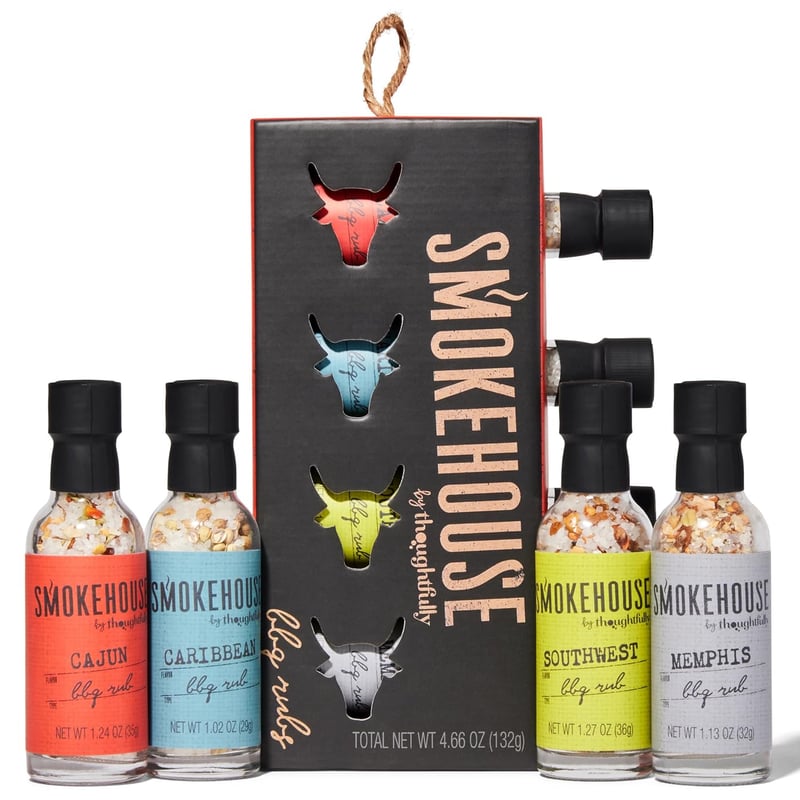 Father's Day Smokehouse Barbecue Rub Gift Set, 4 Flavors