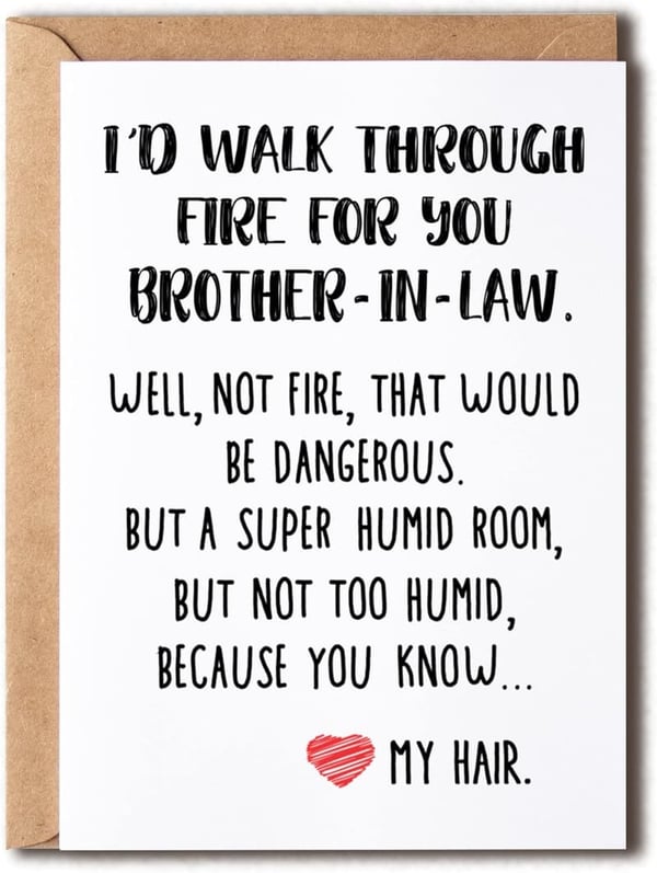 Brother-In-Law Card - Funny