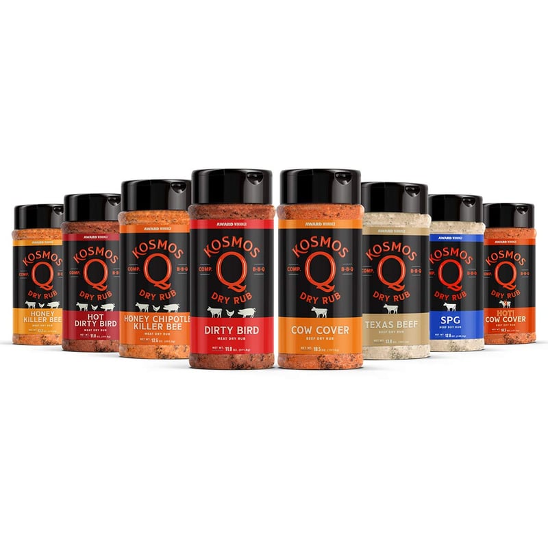 BBQ Grill Spices Set - 8 Flavor Variety for Grilling & Smoking