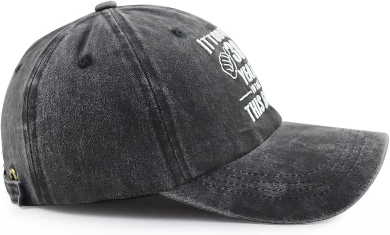 30th Birthday Adjustable Embroidery Hat for Women & Men
