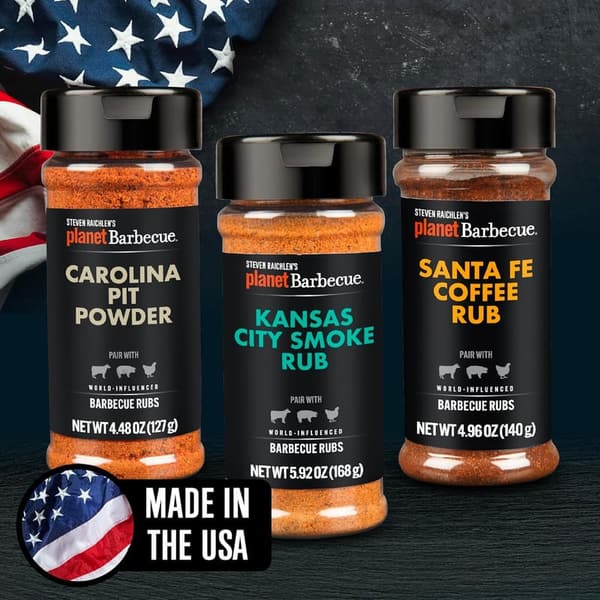 Gourmet BBQ Rubs & Spices Gift Set - Grilling Seasonings for Men