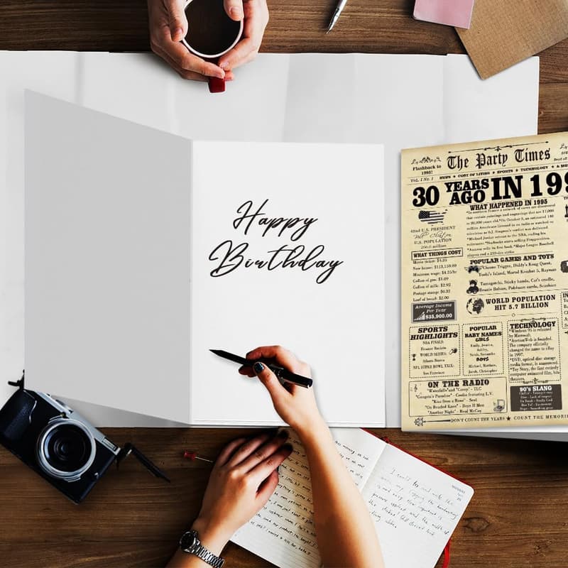 30th Birthday Card for Him/Her - Unique & Funny Design