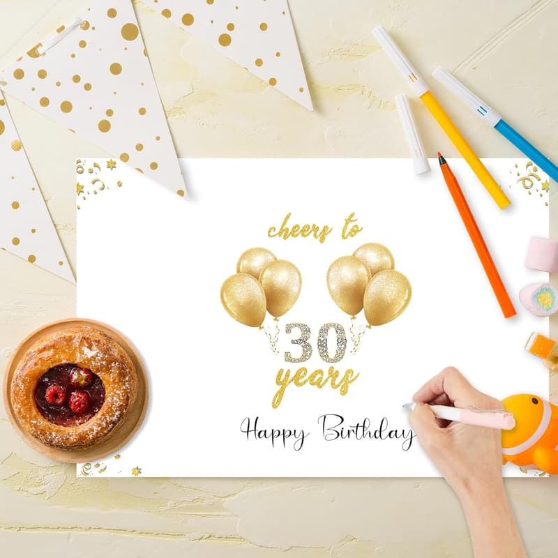 30th Birthday Jumbo Card - Funny Gift for Him/Her