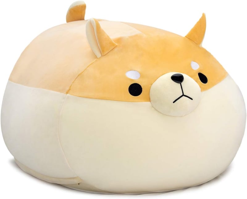 XX-Large Yellow Shiba Inu Stuffed Animal Storage Cover for Kids
