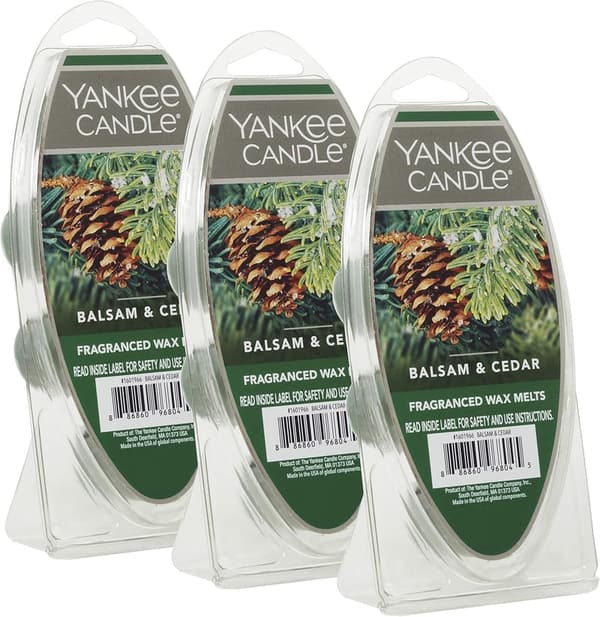 Balsam & Cedar Wax Melts - 18 Pack for Christmas Decorations