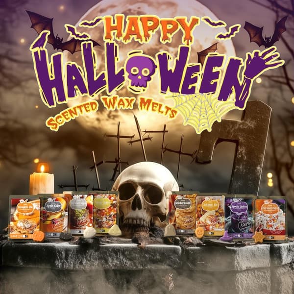Halloween Soy Wax Melts Gift Set - Spooky Scented Cubes
