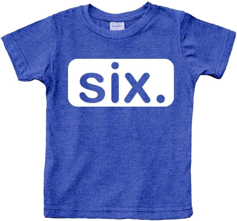 6th Birthday Shirt for Boys - Fun Toddler T-shirt
