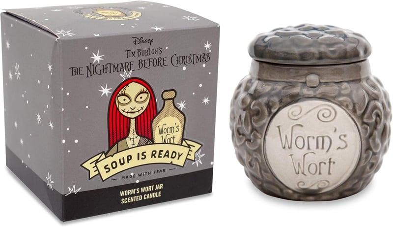 Nightmare Before Christmas Sally Ceramic Candle - Citrus Scent, 30-Hour Burn