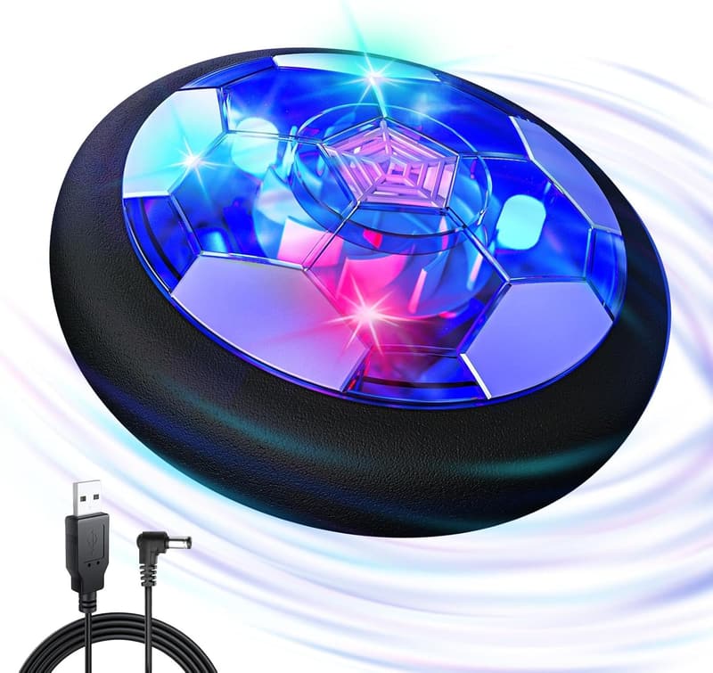 Rechargeable Hover Soccer Ball with LED Light for Kids Age 3-12