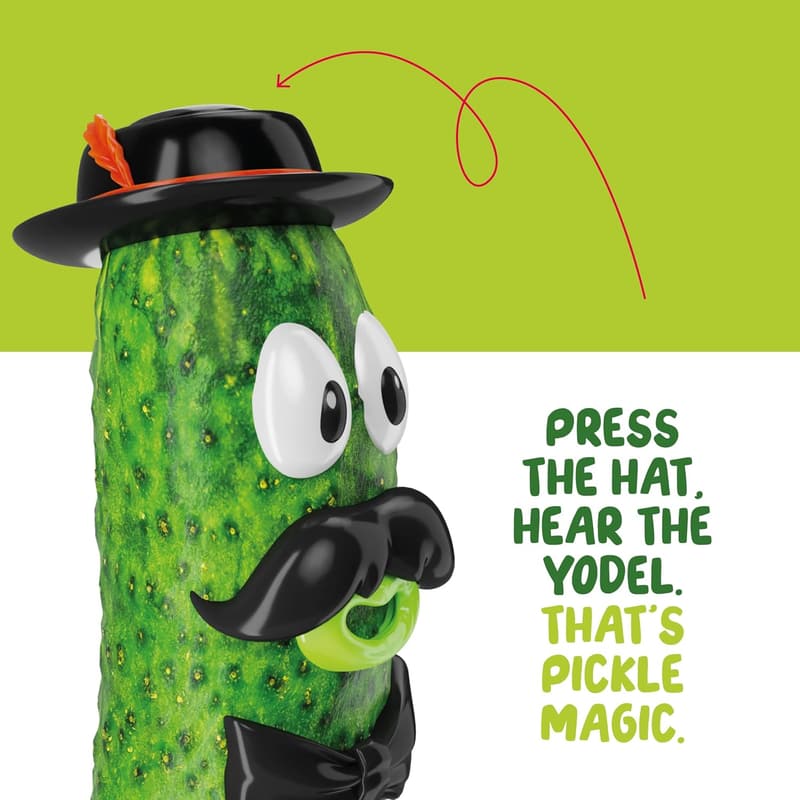 Yodeling Pickle - Funny Gag Gift for Adults - Unique Stocking Stuffer