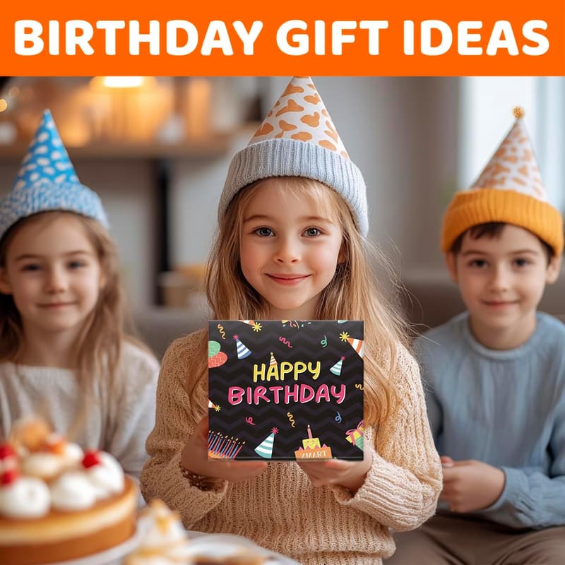 Kids' Birthday Gift: Black Socks for Ages 3-12