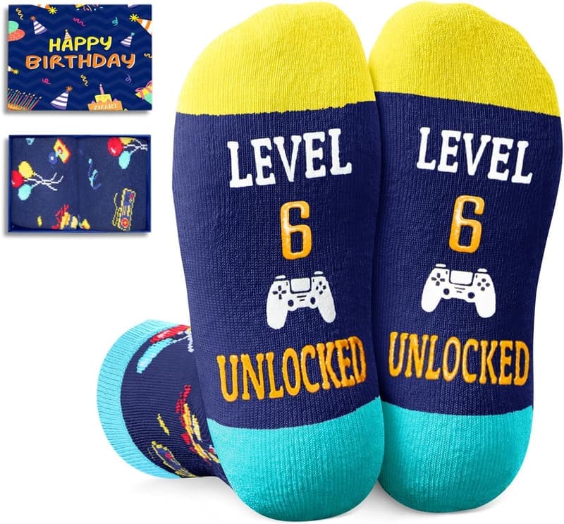 Kids' Birthday Gift - Fun Socks for Ages 4-12