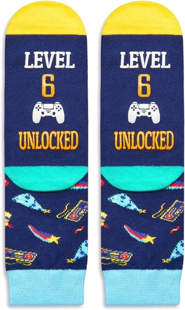 Kids' Birthday Gift - Fun Socks for Ages 4-12
