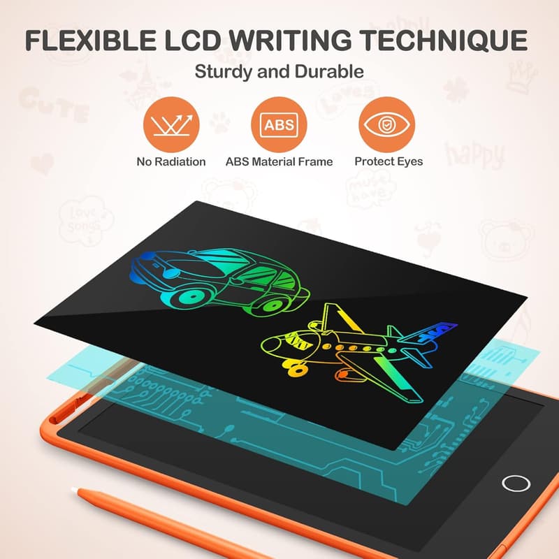 Colorful 8.5 Inch LCD Writing Tablet - Learning Toys for Kids