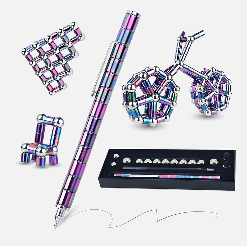 Magnetic Pen Toy - Creative Deformable Writing Tool for Ages 8+