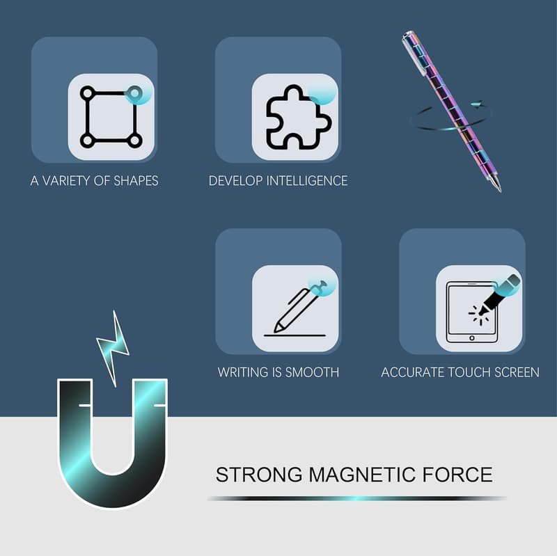 Magnetic Pen Toy - Creative Deformable Writing Tool for Ages 8+