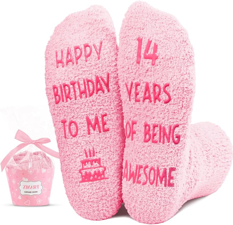 14th Birthday Socks for Teen Girls and Boys