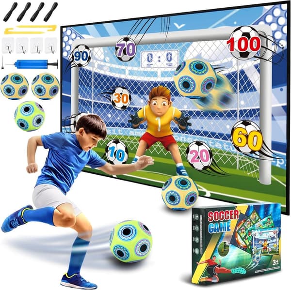 Kids' Inflatable Soccer Game Set with Target - Birthday Gift