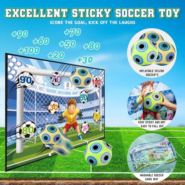 Kids' Inflatable Soccer Game Set with Target - Birthday Gift