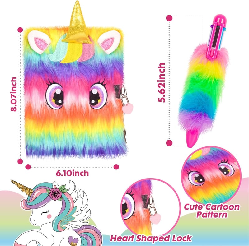 Unicorn Birthday Gift Set for Girls with Plush Toy & Accessories