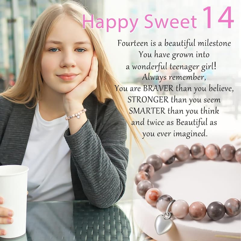 Natural Stone Bracelet - Birthday Gift for Women