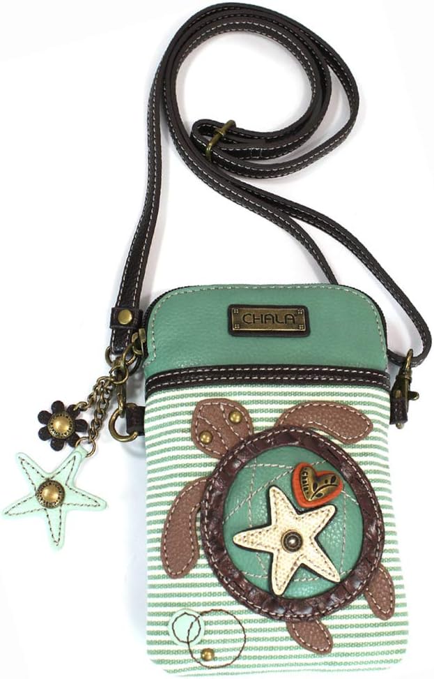 Women's Multicolor PU Leather Cell Phone Crossbody Purse