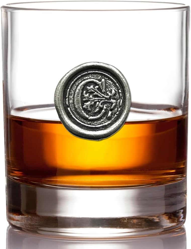 Personalized Monogrammed Whiskey Rocks Glass for Men
