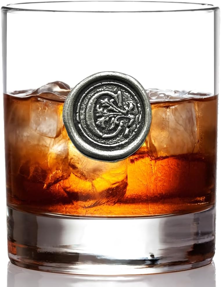 Personalized Monogrammed Whiskey Rocks Glass for Men