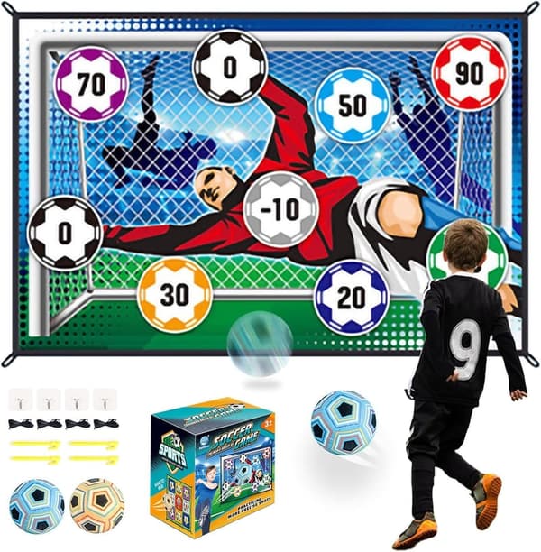 Indoor Soccer Ball Target Toss Set for Kids Ages 3-8