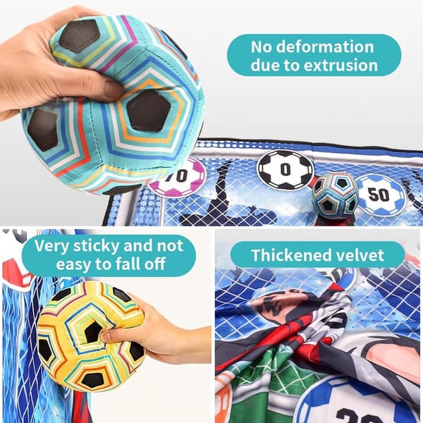 Indoor Soccer Ball Target Toss Set for Kids Ages 3-8