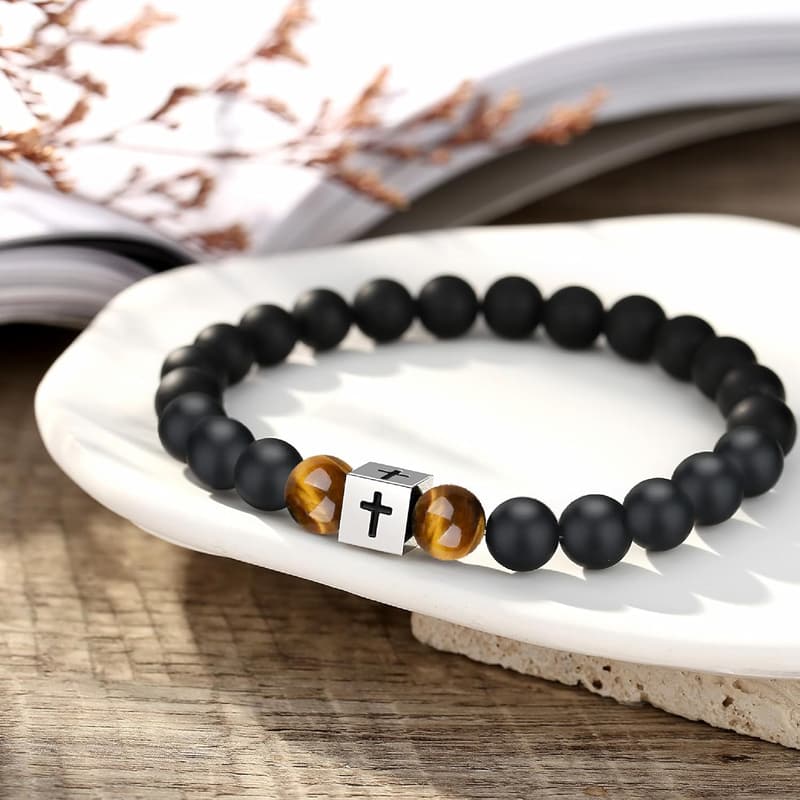 10th Birthday Cross Bracelet for Boys