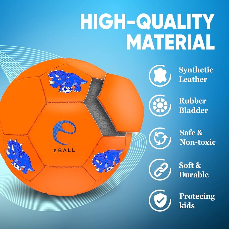 Dinosaur Cartoon Soccer Balls for Kids Ages 3-12