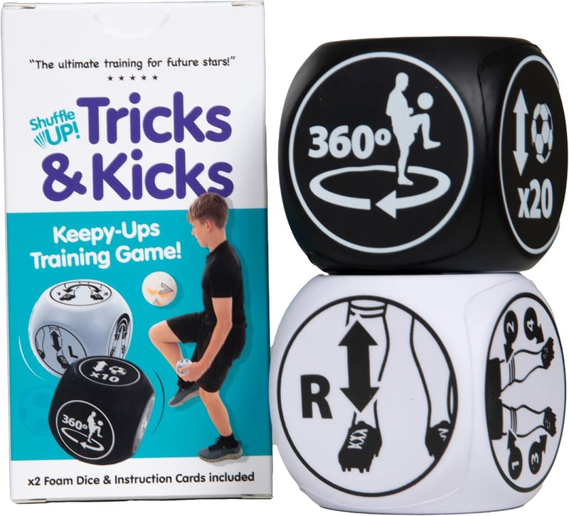 Soccer Skills Training Dice Game for Kids - Indoor/Outdoor Play