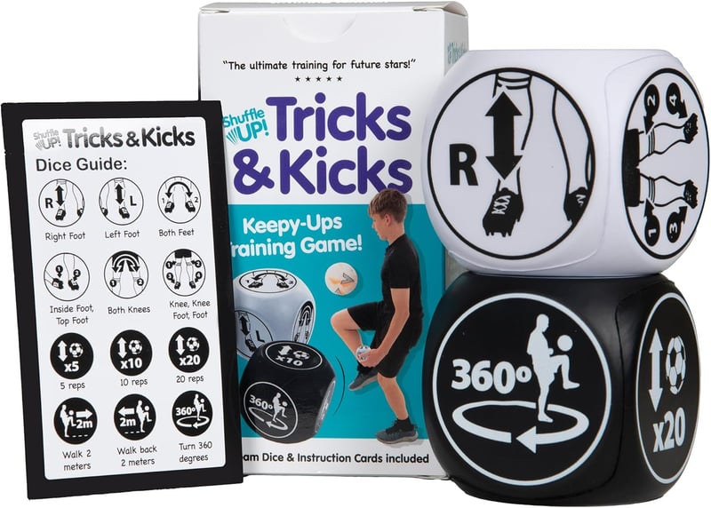 Soccer Skills Training Dice Game for Kids - Indoor/Outdoor Play
